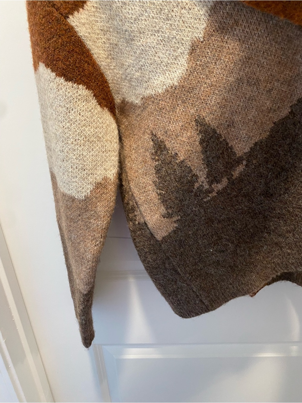 Lucky Brand NWT Western Southwestern Mountain Landscape Cardigan M - Picture 5 of 10